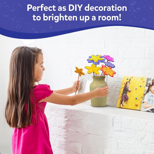 Skillmatics Poke-in Art - Flower Bouquet, Mess-Free Creative Activity, DIY Wood Craft Kits, Gifts for Girls & Boys Ages 4,...