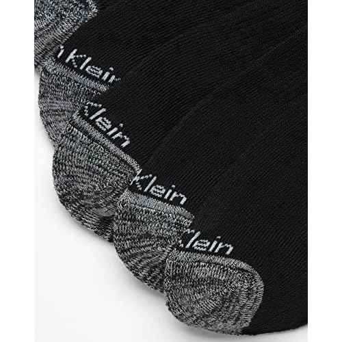 Calvin Klein Mens Quarter Socks - 12 Pack Breathable Soft Cushioned Quarter Cut Athletic Ankle Socks for Men