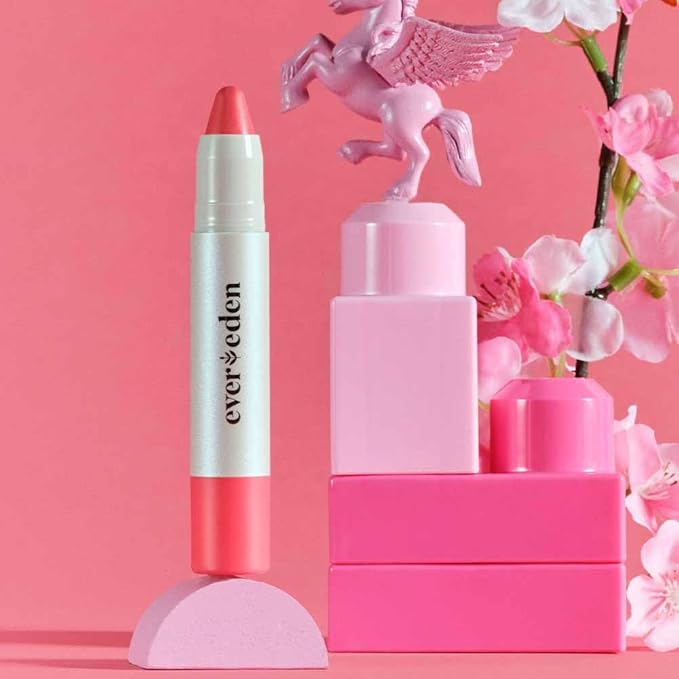 Evereden Kids Fantasy Face Crayon: Electric Rose - Non Toxic & Multi-Purpose Face, Eye, & Lip Crayon - Vegan & Clean Makeup for Kids - Safe for Sensitive Skin