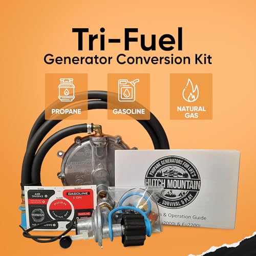 Hutch Mountain Generator Propane Conversion Kit Honda EU2000i - Tri-Fuel Conversion for Propane, Gasoline & Natural Gas - ...