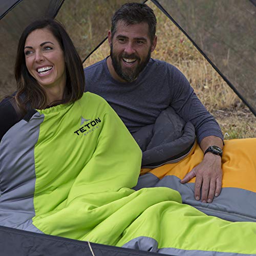 Teton 20F and 5F Degree Sleeping Bag; Lightweight, Warm Weather Mummy Sleeping Bags for Adults and Kids, Camping, Backpack...