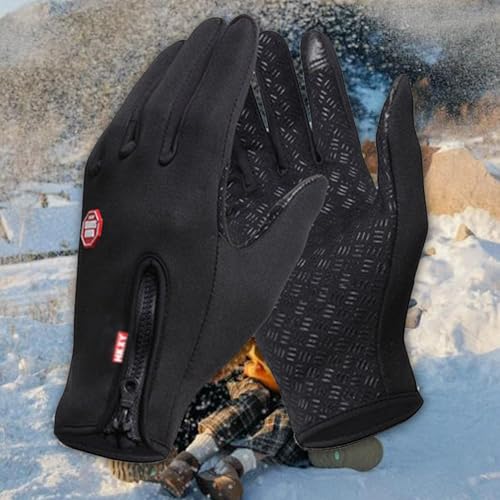 Winter Waterproof Ski Snow Warm Gloves, Windproof Thermal with Touchscreen Fingers, for Running Outdoor Sports Daily Work