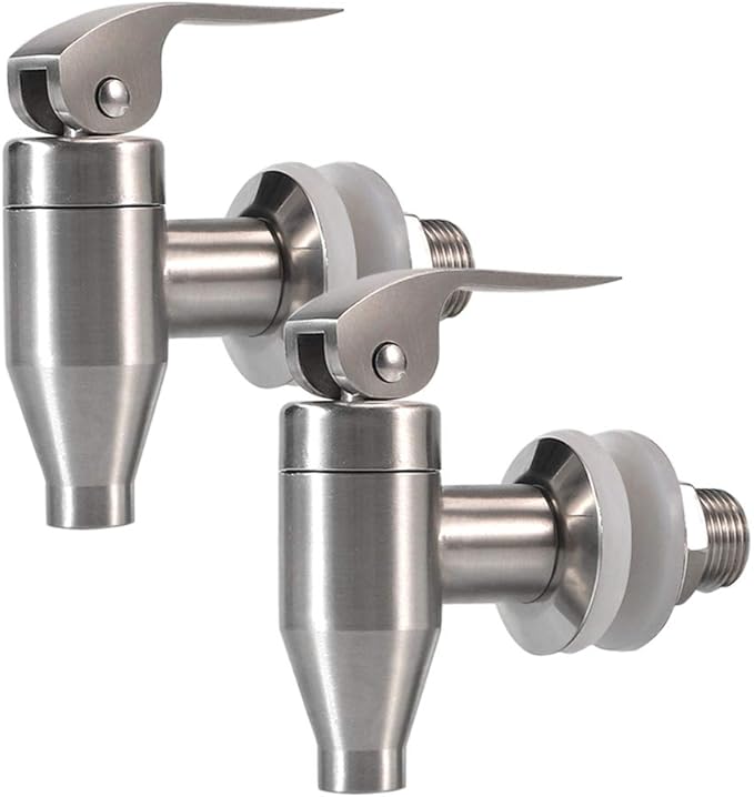 Stainless Steel Beverage Water Drink Dispenser Durable Replacement Push Style Spigot Faucet Food Grade Polished Finished,2...