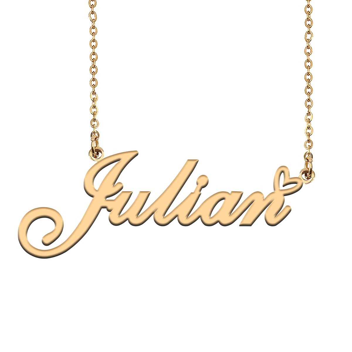 HUAN XUN Custom Initial Necklaces Gold for Women Julian Necklace Personalized Jewelry Gifts for Mom Birthday