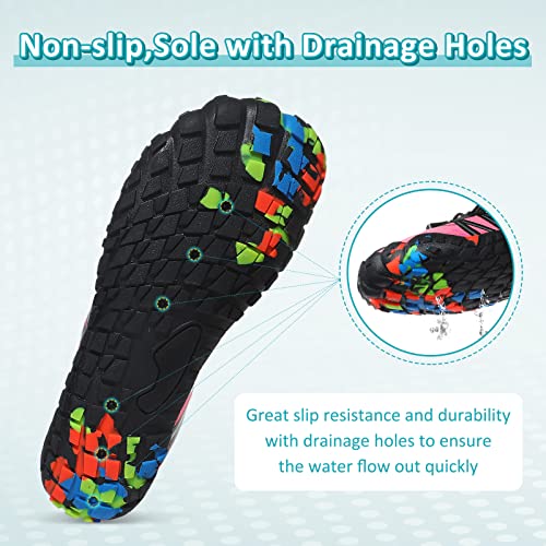 ziitop Water Shoes for Men Women Beach Barefoot Swim Rock Climbing Pool Shoes Socks, Anti-Slip Breathable Quick Dry Lightw...
