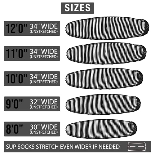 Ho Stevie! SUP Sock Cover - Avoid UV Sun Damage - Stretchy Protective Bag for Stand Up Paddle Boards