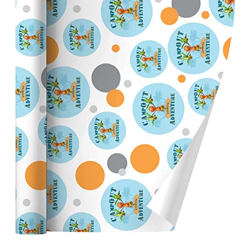 GRAPHICS & MORE Campout Fishing Adventure Dinosaur Train Gift Wrap Wrapping Paper Roll