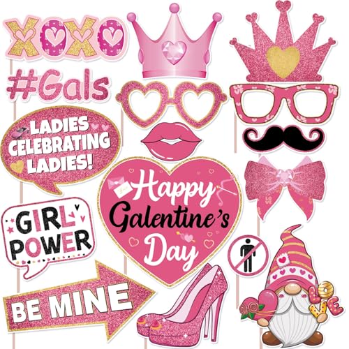 Galentines Day Decorations Photo Booth Props Galentines Decorations Photobooth Props Valentines Day Decor Kit for Ladies G...