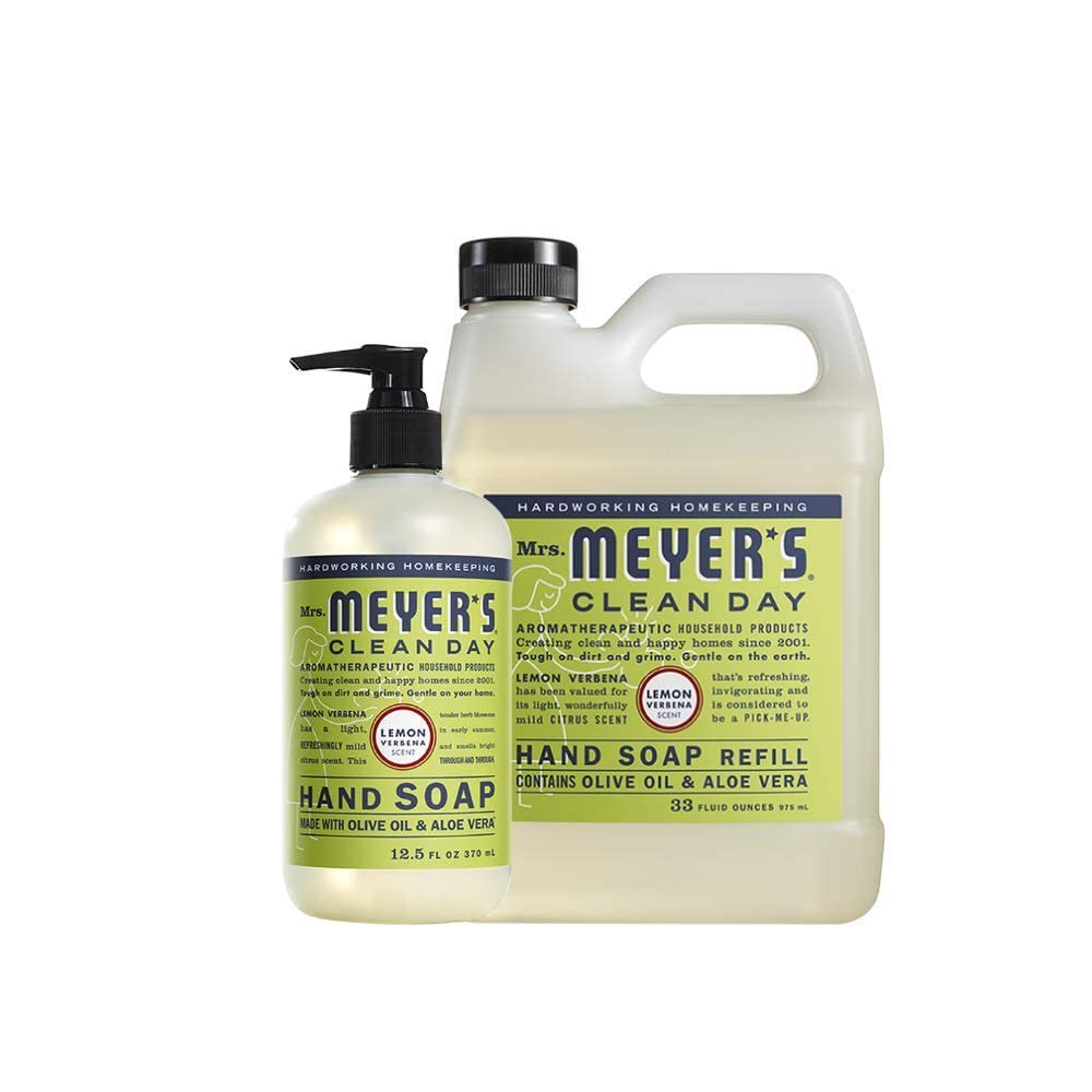 Mrs. MEYER'S CLEAN DAY Hand Soap, and Refill Variety Pack Soaps Made to Clean and Freshen Hands 2 ct.