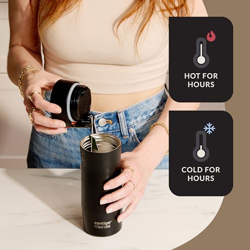 Contigo x Ally Love Stainless Steel Vacuum-Insulated Travel Mug with Autoseal and Easy Clean Lid, Spill-proof, Keeps Drink...