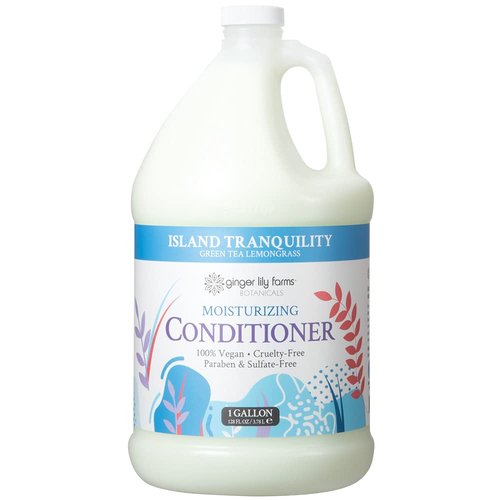 Ginger Lily Farms Island Tranquility Body Wash + Shampoo + Conditioner + (3) Pumps Bundle