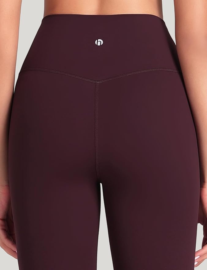 HeyNuts Harmony Flare Leggings 29"/30.5"/32.5"/34.5", High Waisted Tummy Control Wide Leg Bootcut Yoga Pants Lounge Soft