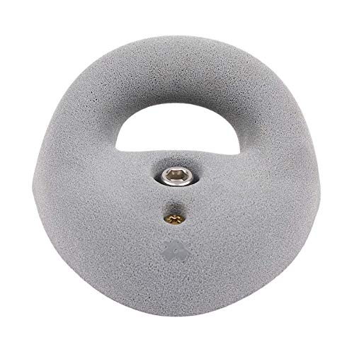 Atomik Rock Climbing Holds Large Bolt-On Ring in Gray Used in Gyms for Down-Climbing