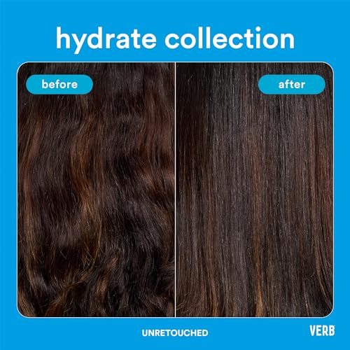 VERB Hydrate Shampoo & Conditioner Duo, 12 oz + VERB Hair and Body Mist - Fragrance Amber & Jasmine, 5 oz - Amber + Warm Jasmine Scent