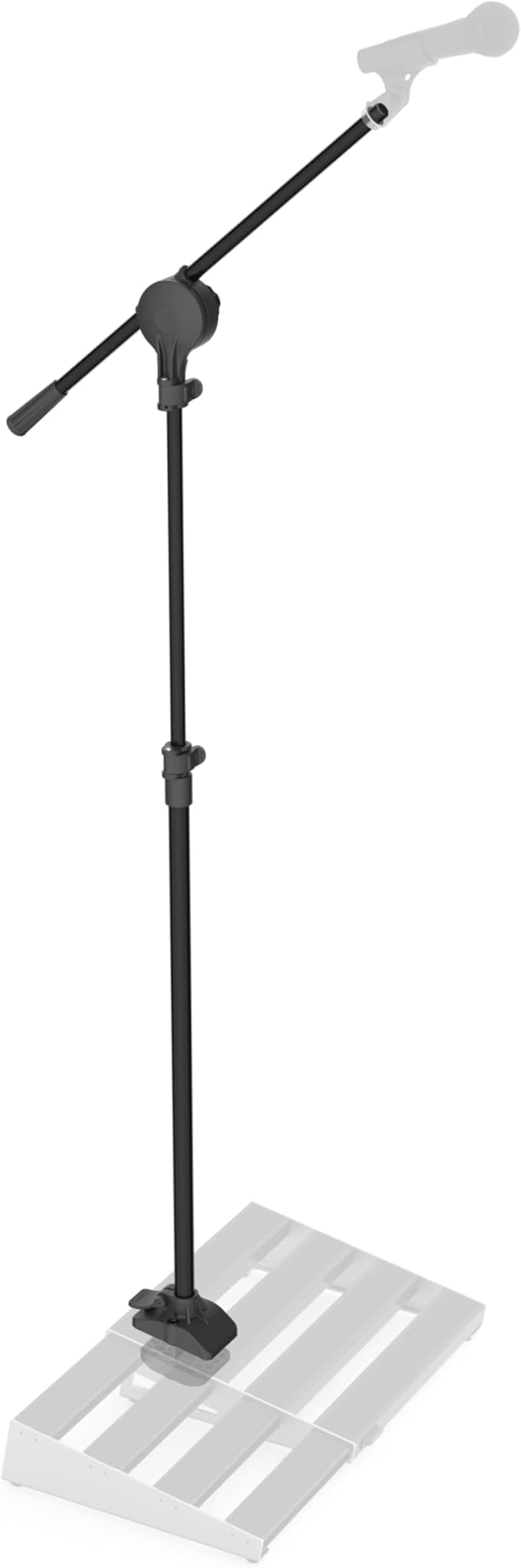 D'Addario XPND Pedal Board Mic Stand - Guitar Pedalboard Accessories - Works With XPND 2 and Most 2 Row, Rail Style Pedalb...