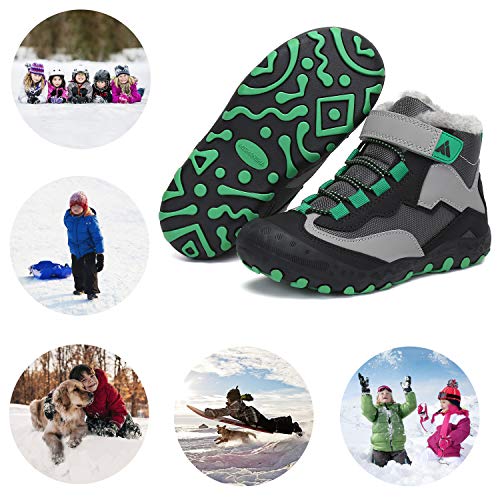 Mishansha Kids Hiking Boots Toddler Girls Boys Hiking Shoes Water-Resistant Anti-Collision Non-Slip Athletic Outdoor Trekk...