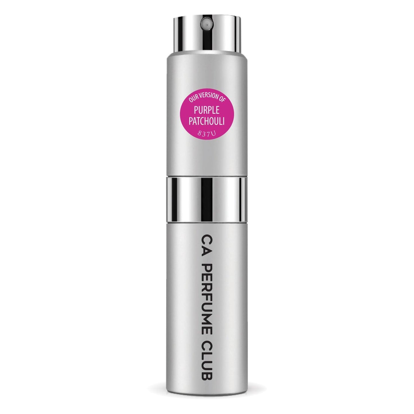 CA Perfume Impression of Purple Patchouli for Women and Men Floral Woody Musk Scent Long Lasting Unisex Fragrance Eau De Parfum Travel Size Refillable Atomizer Spray 0.27 Fl Oz 8ml