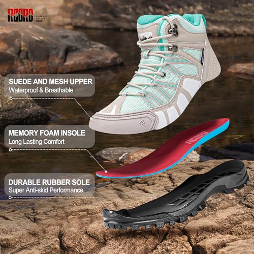 R CORD Womens Hiking Boots Waterproof Hiking Boots Womens Non-Slip Lightweight Outdoor Hiking Shoes Trekking Camping Trail...