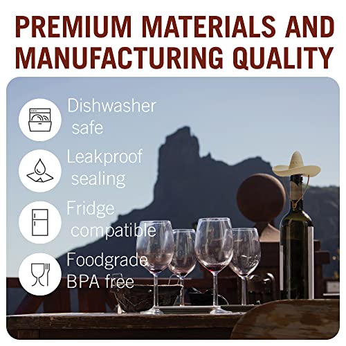 Silicone Wine Stopper/Fun Sombrero shaped cap seals bottle and keeps wine fresh/Cute Wine Accessories/ Kitchen Gadgets/el ...