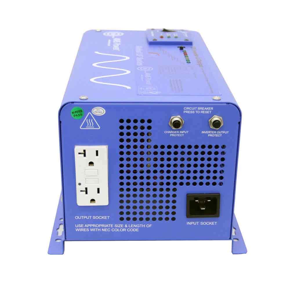 Aims Picoglf10W12V120Vr 1000 Watt And 3000 Watt Surge 12 Vdc Input To 120 Vac Output Pure Sine Inverter Charger Backup Power