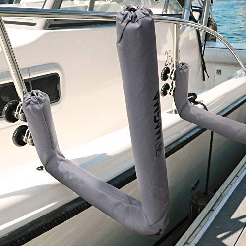 Magma Kayak/SUP Boat Rack R10-626 - 304 Stainless Steel Storage for Kayaks & Paddle Boards - Fits Standard Round Rail - In...