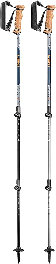LEKI Legacy Lite Trekking Poles - Aluminum Collapsible Lightweight Walking Poles for Hiking