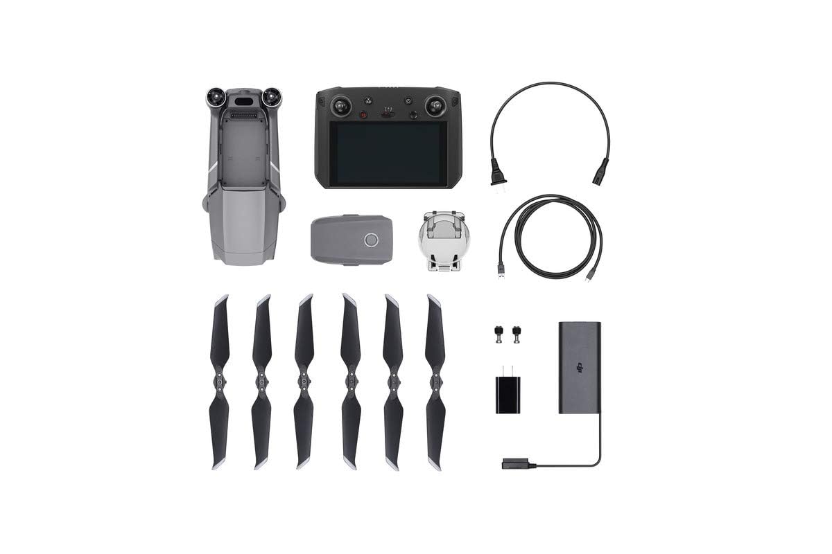 DJI Mavic 2 Zoom - Drone Quadcopter UAV with Smart Controller Optical Zoom Camera 3-Axis Gimbal 4K Video UAV 12MP 1/2.3" CMOS Sensor, up to 48mph, Gray