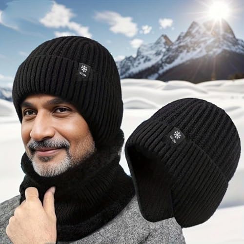 Warm Ear Protection Winter Cap for Outdoor Activities, Classic Outdoor Sports Hat, Stylish Cold Weather Accessory