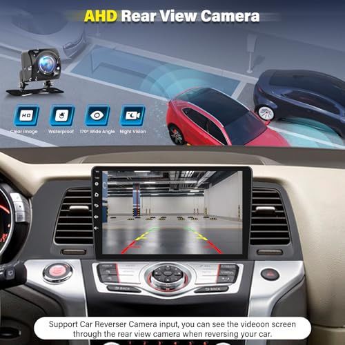 4+64G 9" Car Radio Stereo for Nissan Murano Z51 2008-2014 w/GPS 2013 2012 2011 2010 2009 w/carplay w/Android Auto Double D...