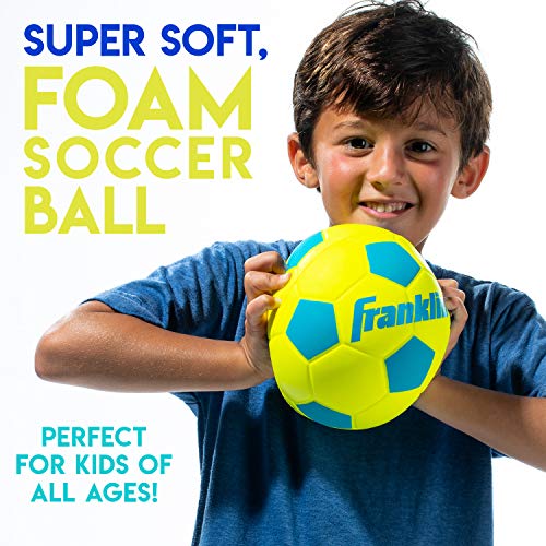 Franklin Sports Kids Foam Soccer Ball - Mini Soft Foam Youth Soccer Ball - Indoor + Outdoor Toy Soccer Ball for Kids - Pro...