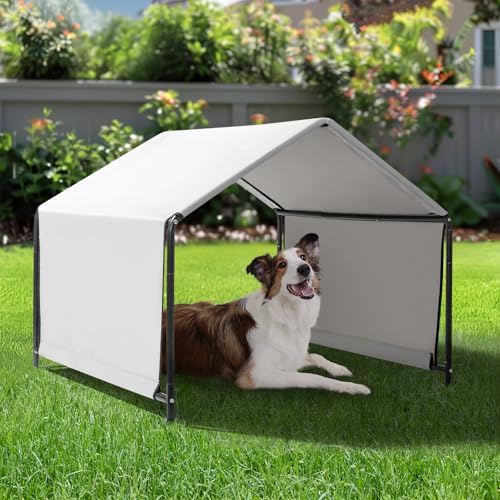 Big Dog Tent,Dog Shade Shelter Outdoor, Extra Large Dog House Outside,Waterproof Weatherproof Doghouse Canopy with Ground ...