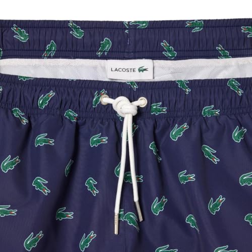 Lacoste Men's Standard Allover Croc Swim Short