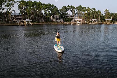 BOTE Low Rider Aero Inflatable Stand Up Paddle Board MAGNEPod Blow Up iSUP Convertible Seat Included Adults Kids Family Fr...
