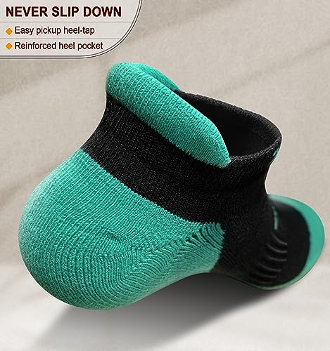 Socks For Women 6Pairs-Womens Athletic Ankle Socks No Show Cushioned for Walking Running-Compression Arch Support