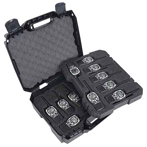 Case Club Travel Case - Fits 14 Midland GXT 1000 GMRS Radios or a Combination of Two-Way Radios and Chargers - Rugged Hard-Sided Walkie Talkie Carry & Storage Case for Your Midland Handheld Radios