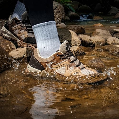 CC-Los Women's Lightweight Waterproof Hiking Shoes for Walking, Outdoor & Climbing Size 5.5-11