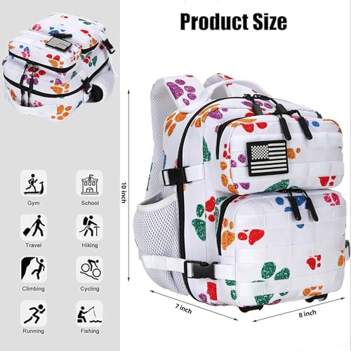 HongXingHai 9L Mini Tactical Backpack for Men and Women, Tactical Backpack Small for Hiking, Small Tactical Bag (Colorful ...