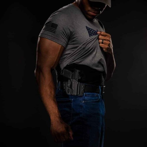 Tulster OWB Contour Kydex Holster in Right Hand fits: Shadow Systems CR920 | Optic Compatible Outside The Waistband Concealed Carry