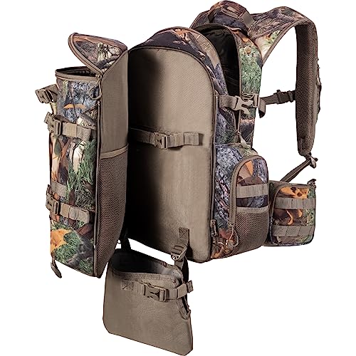 BLISSWILL Large Hunting Backpack with padded weapon for Bow Rifle Hunting Gear Accessories 40L(New leaf camouflage)