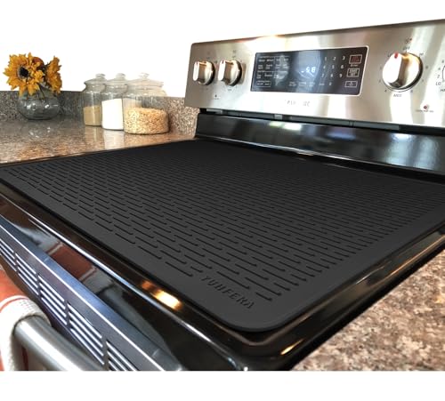 YUHFERA Stove Top Cover for Electric Stove - Silicone Stove Mat for Glass Top, Glass Cooktop Protector For Kitchen,Multi-f...