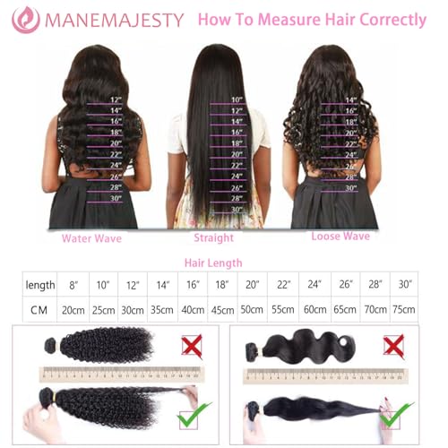 12A Real Brazilian Curly Human Hair Bundles 3 Pcs 12 Inch Bundle with 4x4 Lace Closure 100% Unprocessed Brazilian Virgin Human Hair Vogue Curly Extensions for Black Women Natural Color
