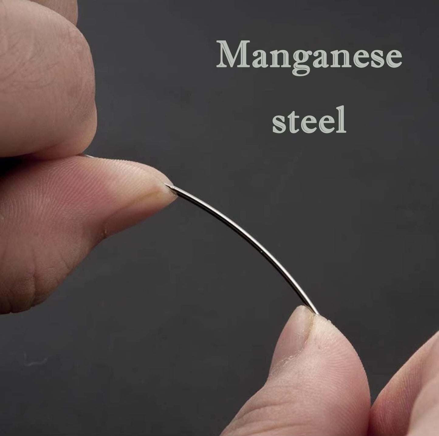 MJMP 6" Professional Upholstery Large Eye Long Needle Easy to Thread,Used for Furniture Weaving Leather Hand Sewing. (6")