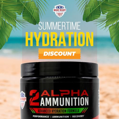 MAKE READY NUTRITION 2ALPHA Ammunition Cherry Limeade - Hydration, Energy Drink, and Immune Support with Vitamin C, Calciu...