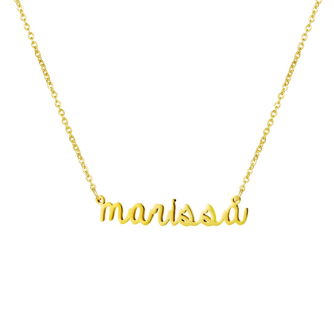 Women Jewelry Name Necklace Big Initial Best Friend Women Gift for Her Marissa