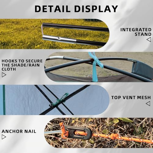 Arctic Lemmings 2-3 Person Backpacking Tent, 3-4 Season Lightweight Waterproof Tents with Two Doors for Outdoor Camping, H...