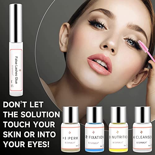 Lash Lift Kit, Eyelash Perm Kit, Professional Eyelash Curling Lash Extension Set, Glue Upgraded Version, Lash Extensions, ...