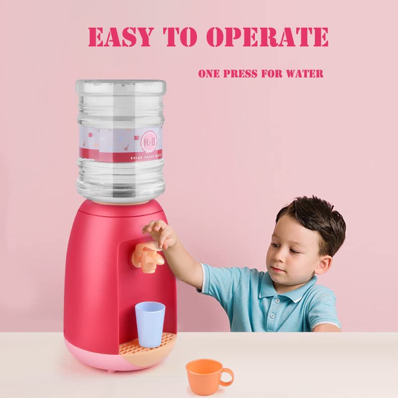 Mini Water Dispenser for Kids, Small Water Dispenser, Kawaii Kitchen Set, Lovely Simulation of Water Dispenser Deskt Decor...