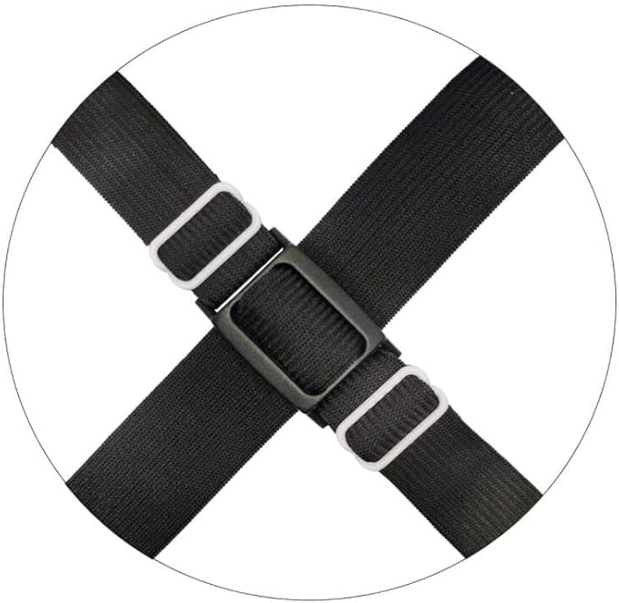 Bed Sheet Straps Adjustable Crisscross Sheet Clips Suspenders to Keep Your Bed Tidy (Black)