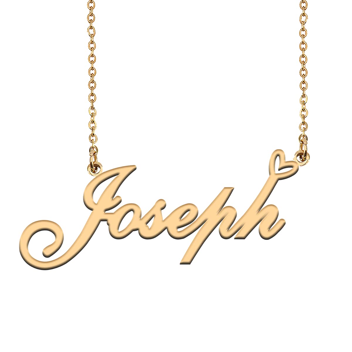 HUAN XUN Custom Initial Necklaces Gold for Women Joseph Necklace Personalized Jewelry Gifts for Mom Birthday