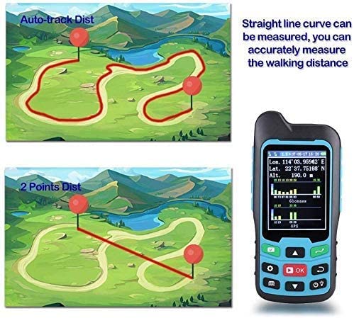 Handheld GPS Survey Equipment, BEVA GPS Land Measuring Instrument, Mini Handheld GPS Units for Mountainous Land, Slope and...